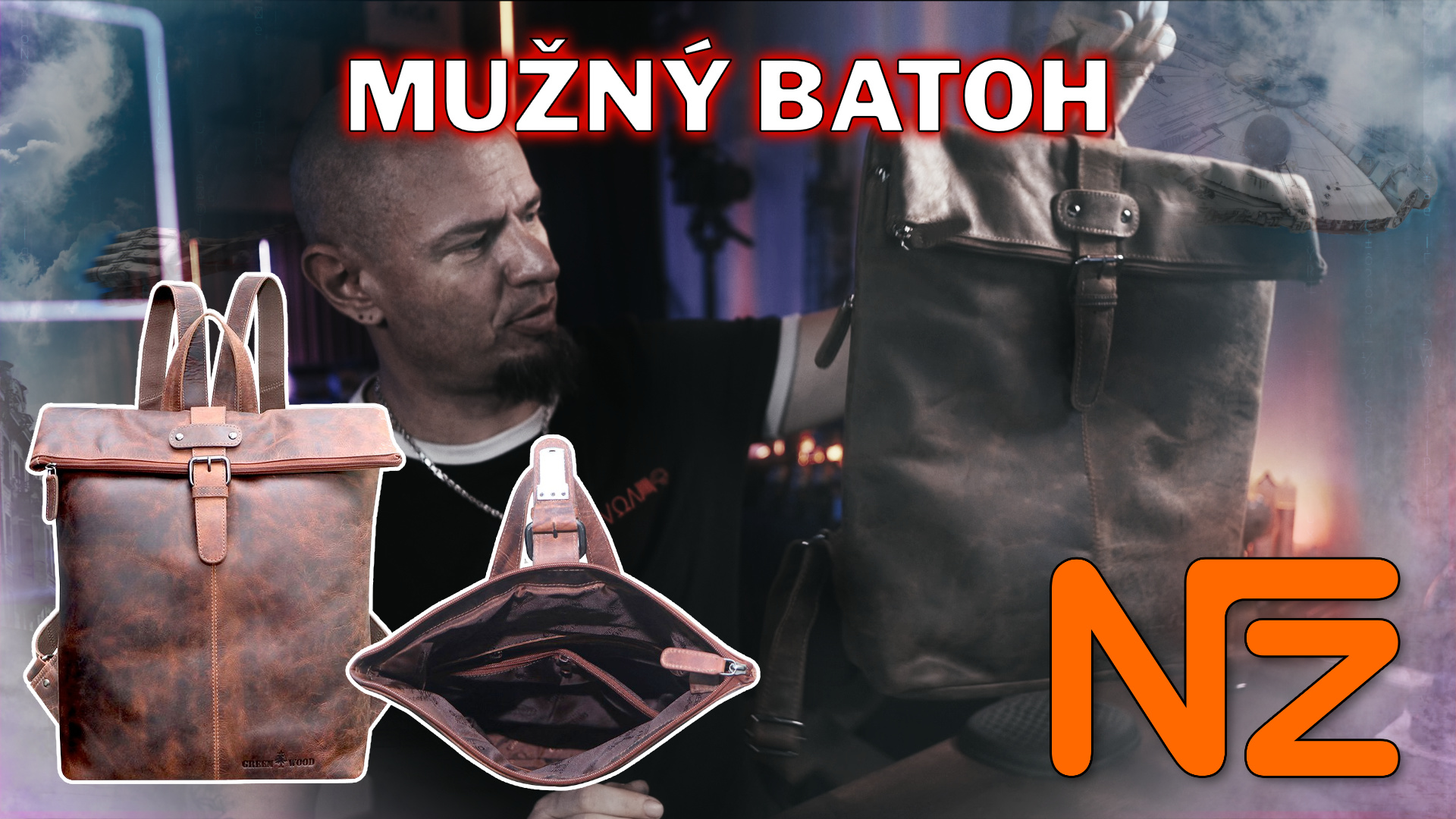 Kožený batoh Greenwood Sandy