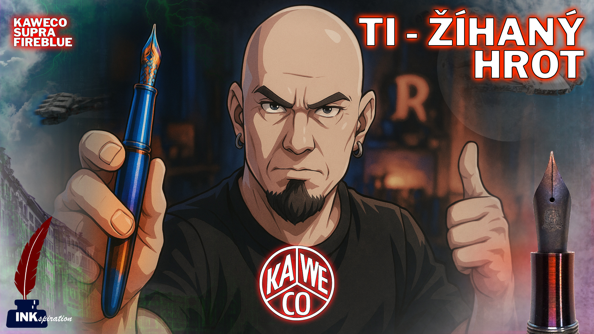 Kaweco a žíhaný hrot - UNIKÁT