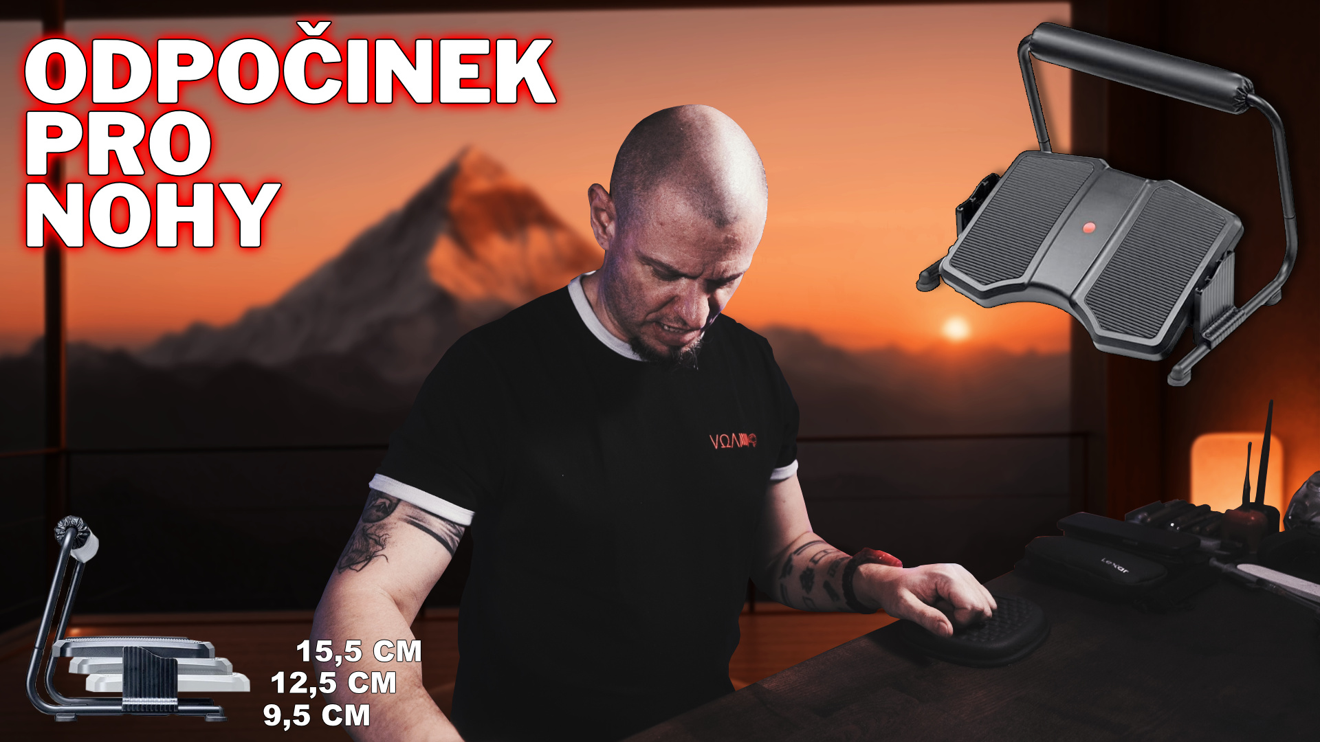 Opěrka pro nohy z Amazonu