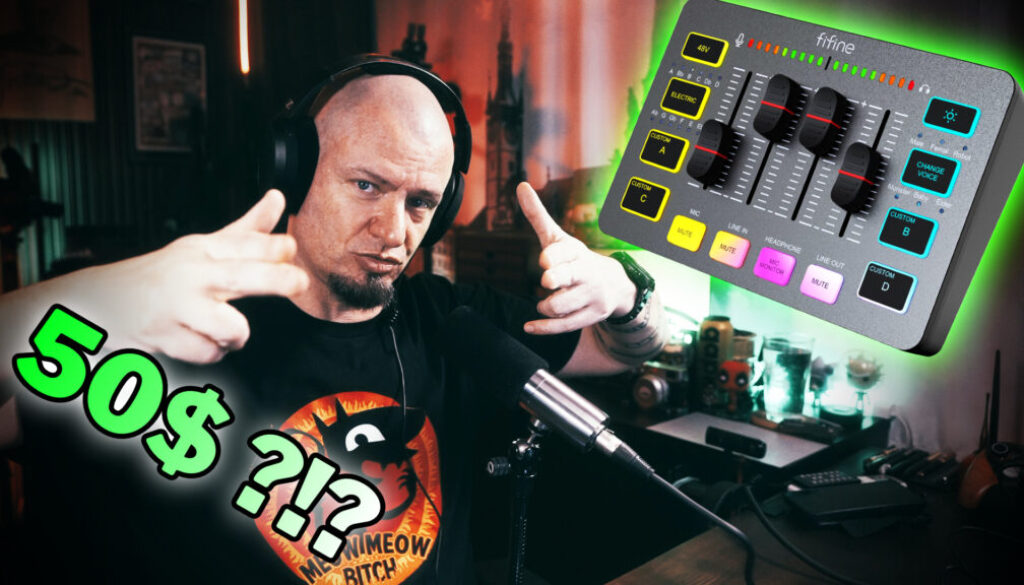 Solidní zvuk za babku? FIFINE AmpliGame SC3 Gaming Audio Mixer