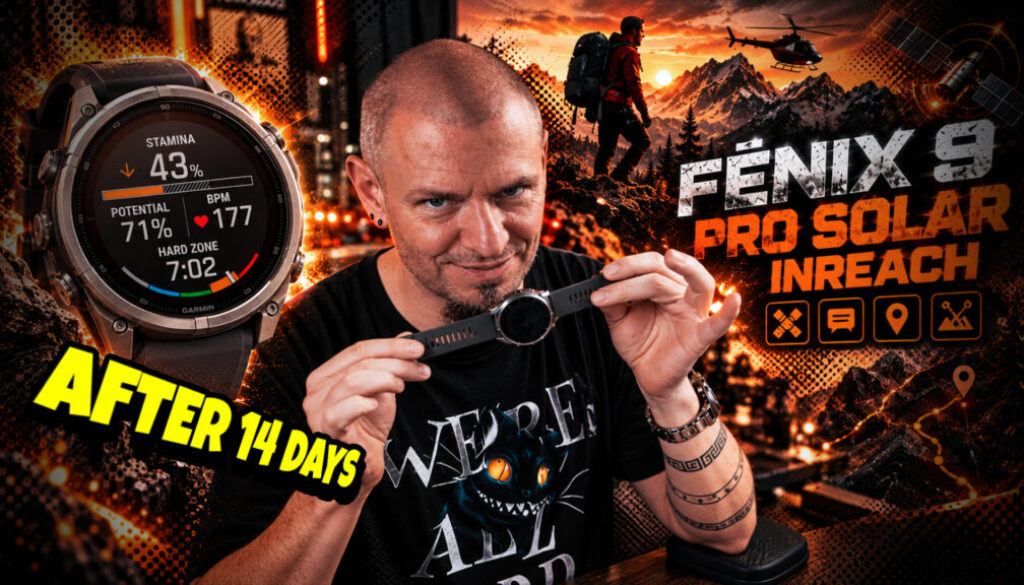 Garmin Fénix 8 PRO Solat InReach - po 14. dnech